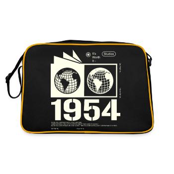 Cadeau d’anniversaire rétro vintage 1954 1954 - Sac Retro - noir/or - Dos