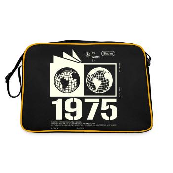 Vintage 1975 Retro Birthday Gift 1975 - Retro Bag - black/gold - Back