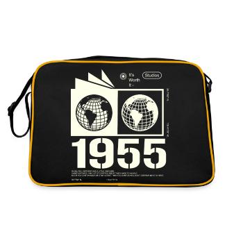 Vintage 1955 Retro Birthday Gift 1955 - Retro Bag - black/gold - Back