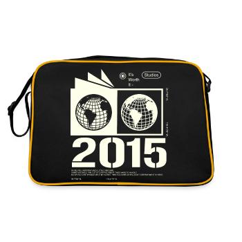 Vintage 2015 Retro Birthday Gift 2015 - Retro Bag - black/gold - Back