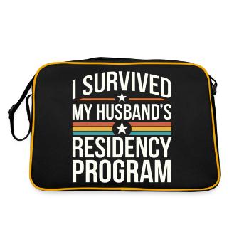 I Survived My Husband's Residency Program 9 - Retro Tasche - Schwarz/Gold - Hinten