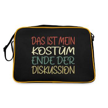 C’est mon costume Fin de la discussion - Sac Retro - noir/or - Dos