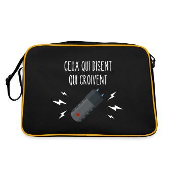 ceux qui disent qui croivent - Sac Retro - noir/or - Dos