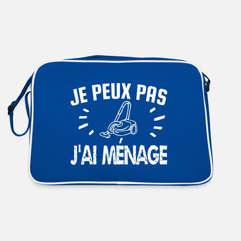 je peux pas j'ai ménage Sac Retro