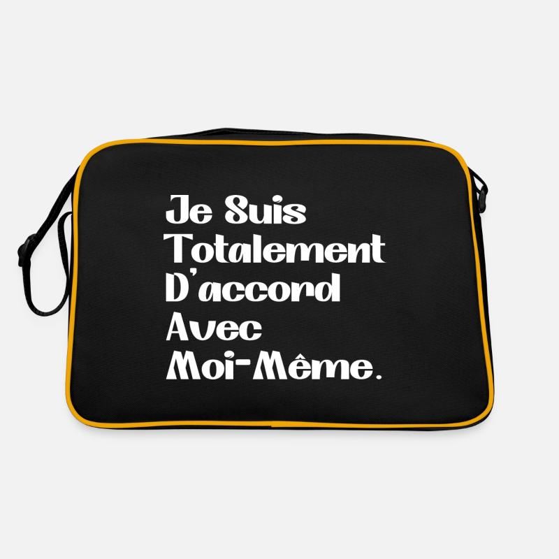 Je Suis Totalement D'accord Avec Moi Même Sac Retro