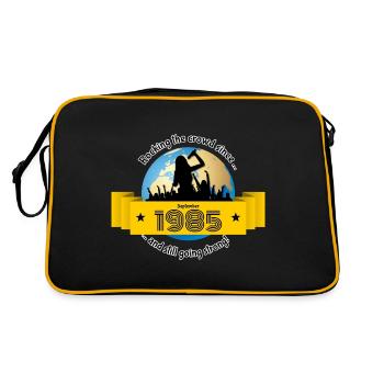 40. Geburtstag Fait vibrer la foule depuis 09/1985 - Sac Retro - noir/or - Dos