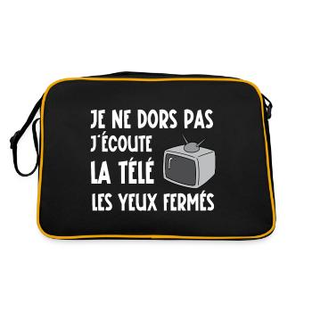 je ne dors pas - Sac Retro - noir/or - Dos