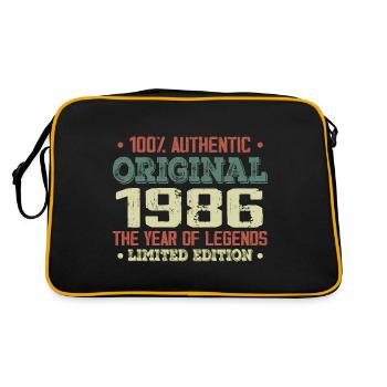 Légende Depuis 1986 Né en 1986 - 38e Anniversaire - Sac Retro - noir/or - Dos