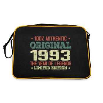 Légende Depuis 1993 Né en 1993 - 31e Anniversaire - Sac Retro - noir/or - Dos