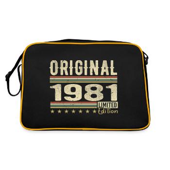 Original 1981 - Cadeau D’anniversaire Rétro 1981 - Sac Retro - noir/or - Dos