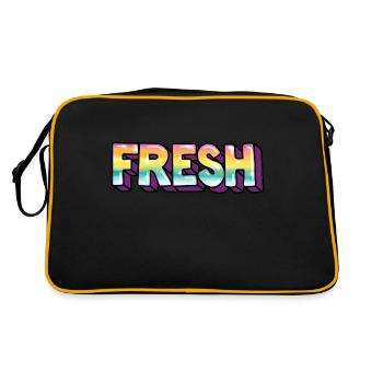 Fresh - Retro Bag - black/gold - Back