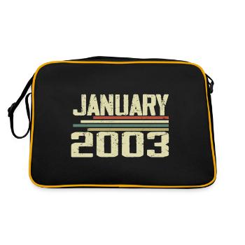 January 2003 - Birthday Gift January 2003 - Retro Bag - black/gold - Back