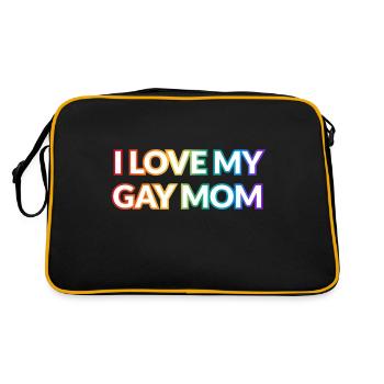 J’aime ma mère gay - Sac Retro - noir/or - Dos
