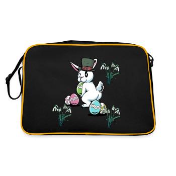 Oeufs de Pâques Fête de Pâques Lapin de Pâques enfant - Sac Retro - noir/or - Dos