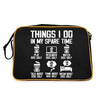 Disc Golf Players Disc Golf Disc Golf Players - Retro Bag - black/gold - Back