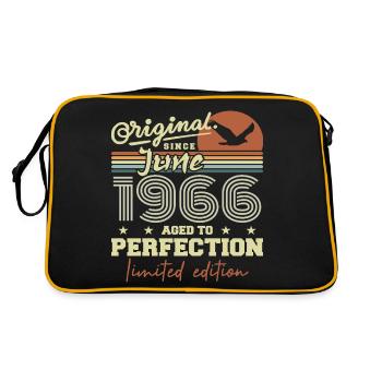 Born in June 1966, June 1966, Born June 1966 June 1966 - Retro Bag - black/gold - Back