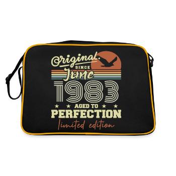 Born in June 1983, June 1983, Born June 1983 June 1983 - Retro Bag - black/gold - Back