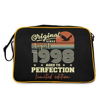 Août 1998 Anniversaire Août 1998 Vintage Août 1998 - Sac Retro - noir/or - Dos