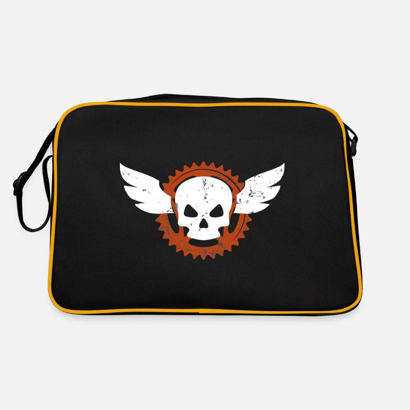 Fahrrad - Retro Tasche - Schwarz/Gold
