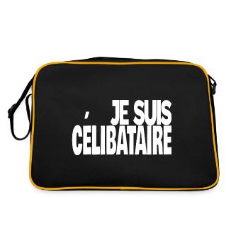 je suis célibataire - Sac Retro - noir/or - Dos