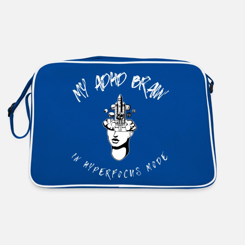 Cerveau TDAH en mode hyperfocus drôle de nerd tech Sac Retro