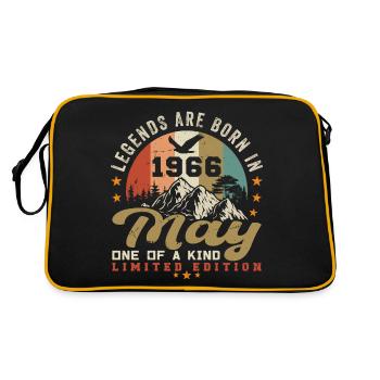 May 1966 Birthday Gift May 1966 - May 1966 - Retro Bag - black/gold - Back