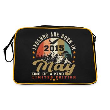 Cadeau d’anniversaire mai 2015 mai 2015 - 2015 mai - Sac Retro - noir/or - Dos
