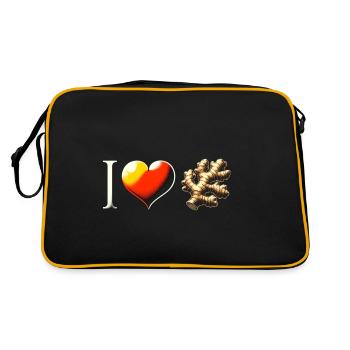 Ginger - Retro Bag - black/gold - Back
