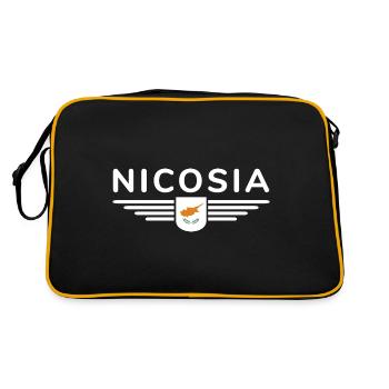 Nicosia Design – Capitale de Chypre - Sac Retro - noir/or - Dos