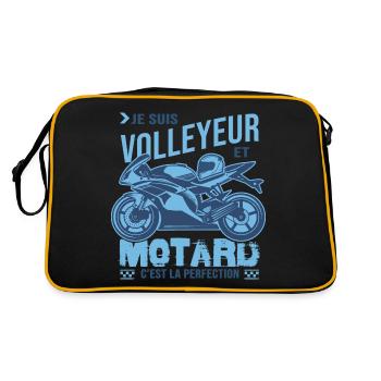 motard parfait volleyeur parfait - Sac Retro - noir/or - Dos