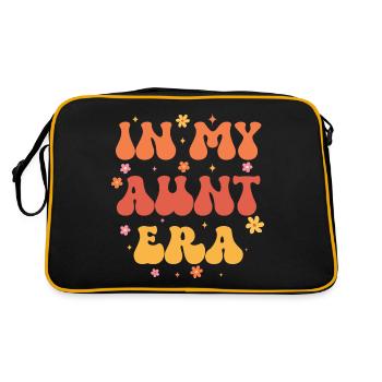In My Aunt Era Baby Announcement for Aunt Mother's - Sac Retro - noir/or - Dos