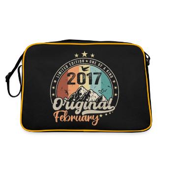Les Légendes Nées En Février 2017 Cadeau 7 Ans - Sac Retro - noir/or - Dos
