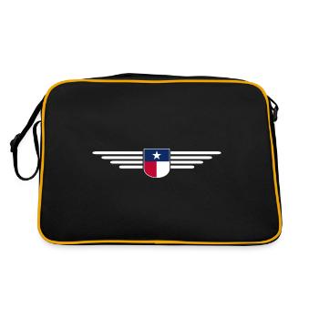 Texas Fan T-Shirt – Lone Star Style - Retro Bag - black/gold - Back