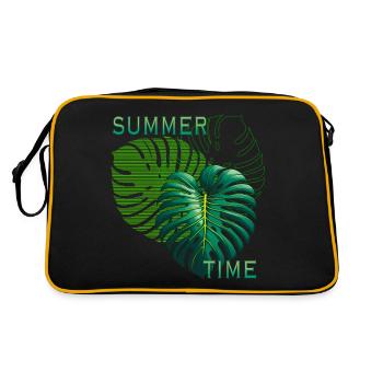 heure d'été - Sac Retro - noir/or - Dos