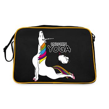 UNICORN YOGA - COBRA POSITION - Retro Bag - black/gold - Back