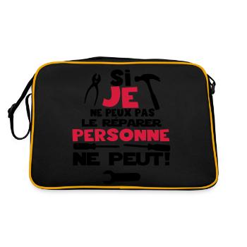 si je ne peux pas - Sac Retro - noir/or - Dos