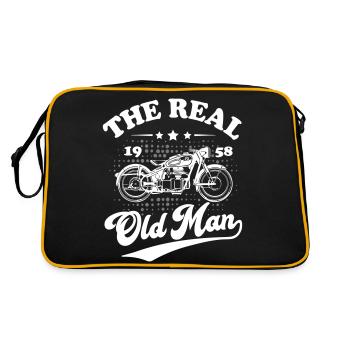 The Real Old Man Motorcycle 1958 - Sac Retro - noir/or - Dos