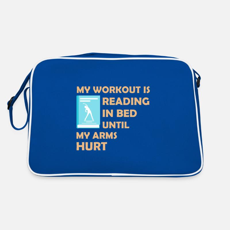 Mein Training liest im Bett Retro Tasche