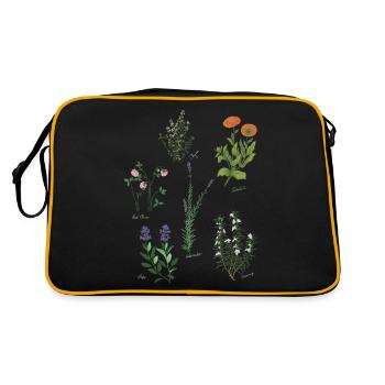 Herbarium Herbal Knowledge - Retro Bag - black/gold - Back