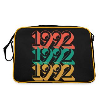 Birthday year 1992 / Vintage 1992 - Retro Bag - black/gold - Back