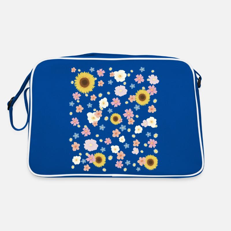 Cheerful floral pattern Retro Bag
