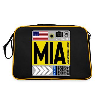 Miami International Florida - Retro Bag - black/gold - Back