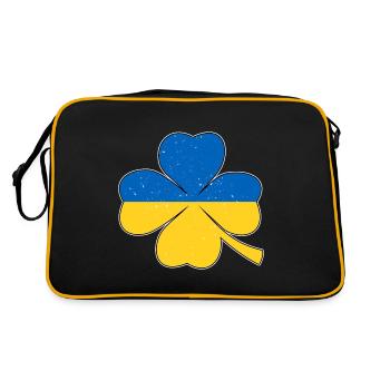 Saint-Patrick Irlande Je soutiens l’Ukraine - Sac Retro - noir/or - Dos
