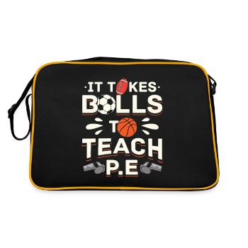 PE Teacher - Retro Bag - black/gold - Back
