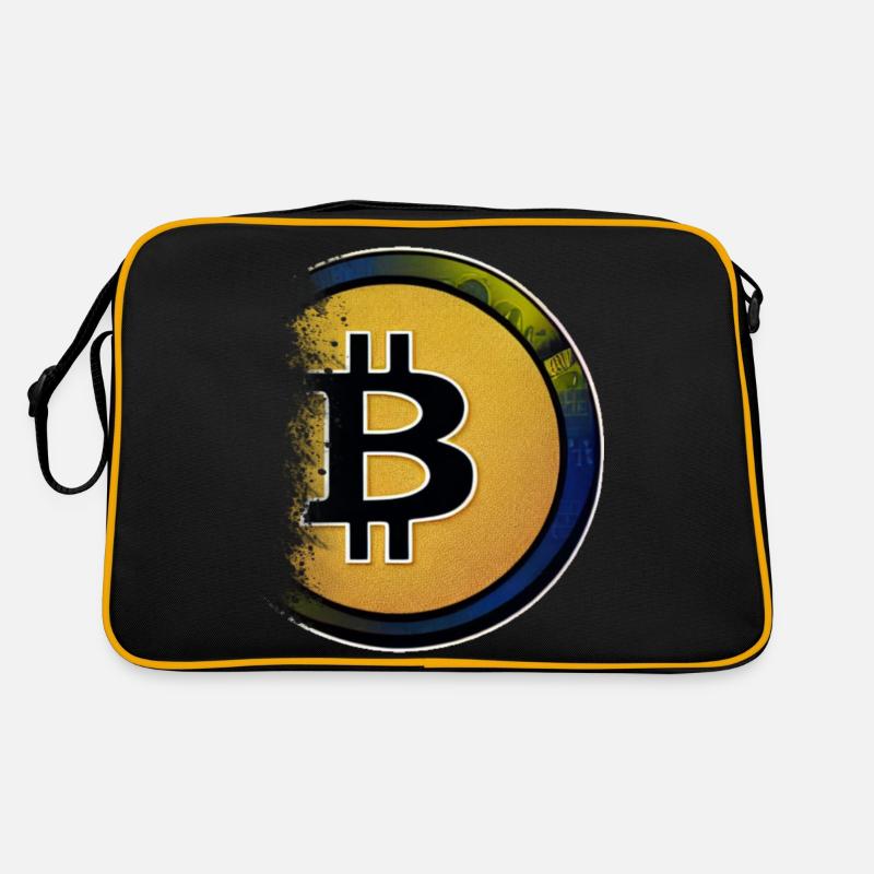Bitcoin Crypto Currency New Virtual Life 2 Retro Bag