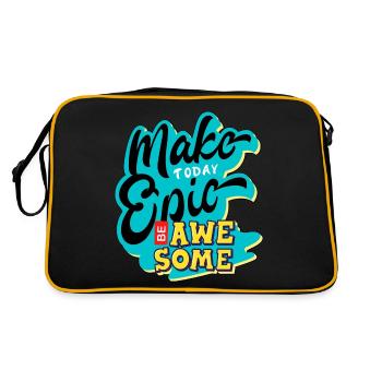 Journée épique. - Sac Retro - noir/or - Dos
