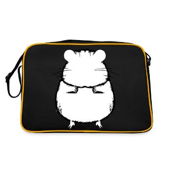 Hamster mignon animal rongeur animaux vecteur animal 14 - Sac Retro - noir/or - Dos
