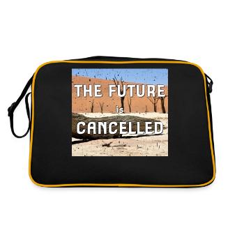 the future is cancelled Thoughtful Pessimist - Retro Bag - black/gold - Back