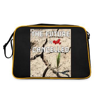 the future is not cancelled - Retro Bag - black/gold - Back