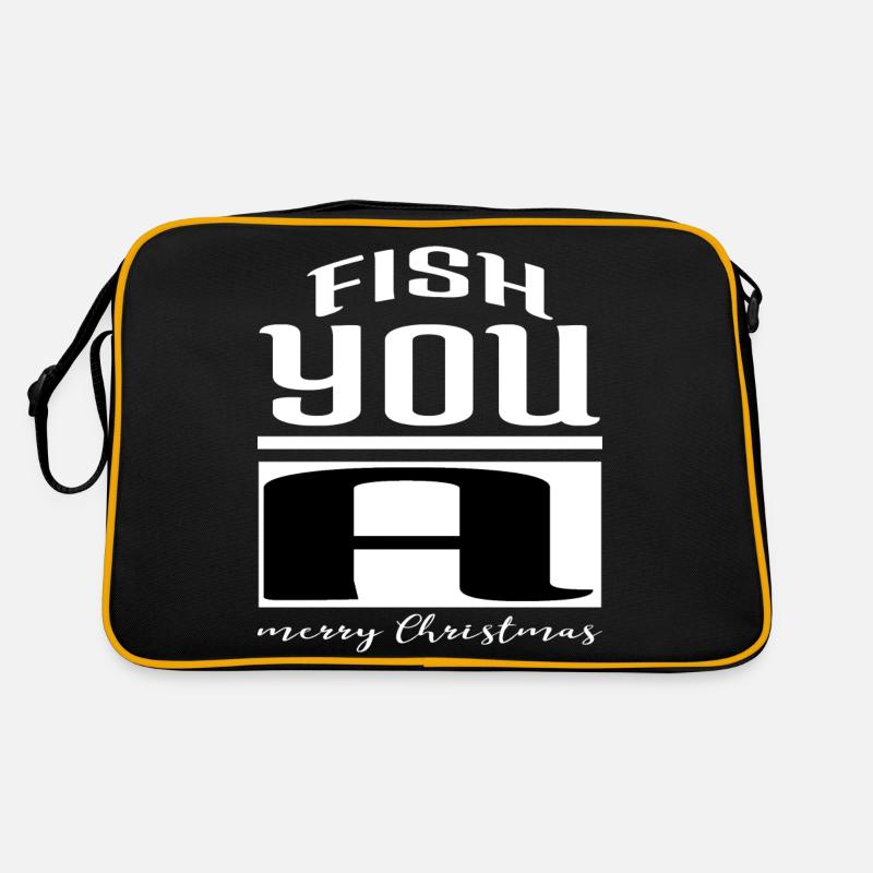 axolotls present santa christmas present humor Retro Tasche
